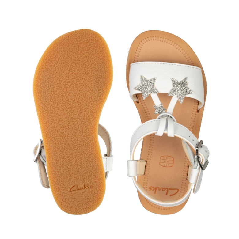 Finch Sommer K Weißes Leder Clarks