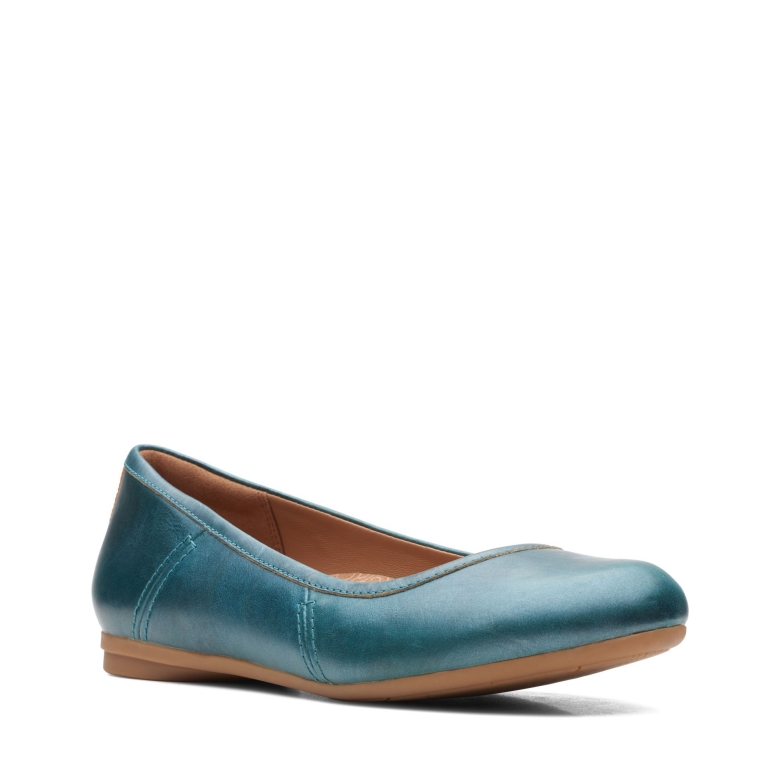 Teal Canebay Plain Clarks