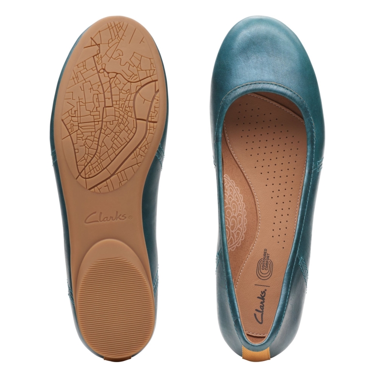Teal Canebay Plain Clarks