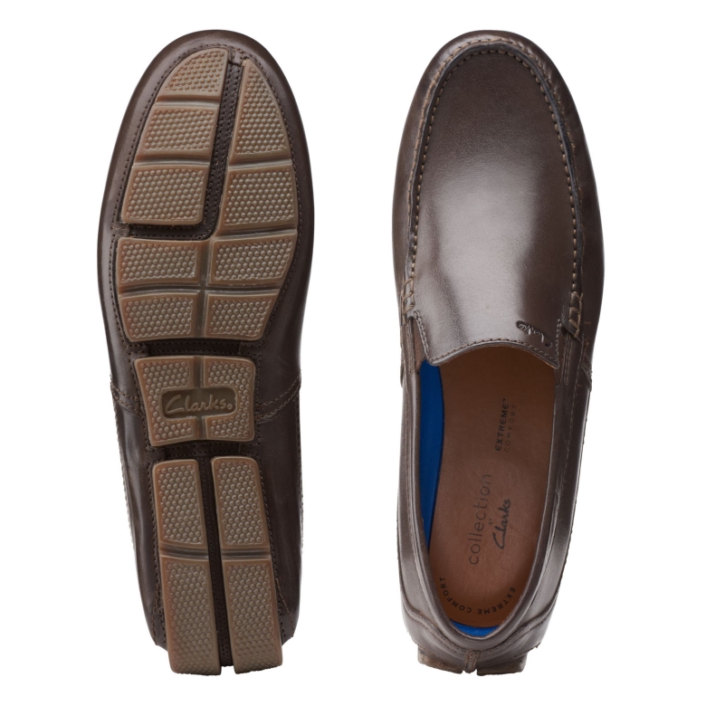 Markman Plain Clarks Dunkelbraunes Leder