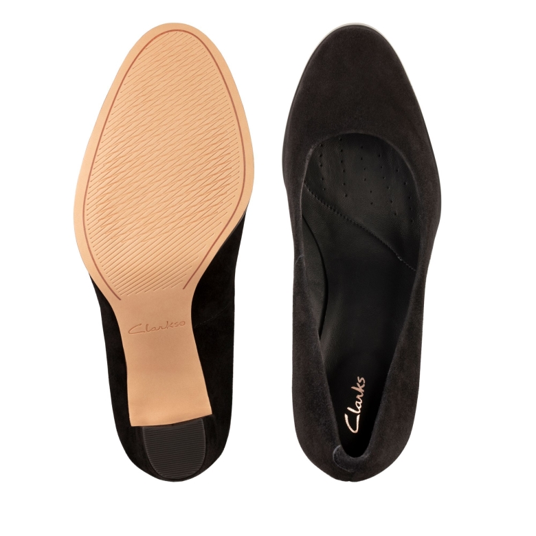 Clarks Kaylcara 2 Schwarzes Wildleder