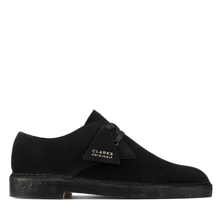 Desert Khan Clarks Aus Schwarzem Wildleder