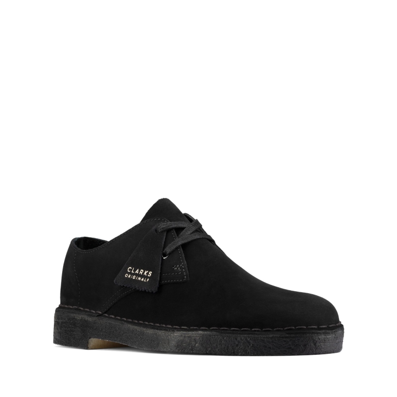 Desert Khan Clarks Aus Schwarzem Wildleder