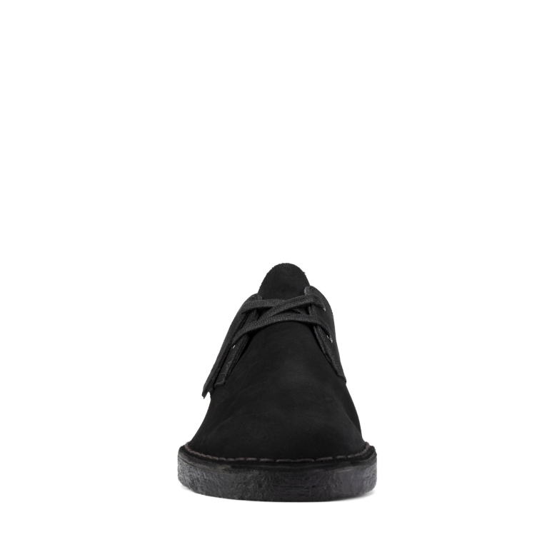 Desert Khan Clarks Aus Schwarzem Wildleder