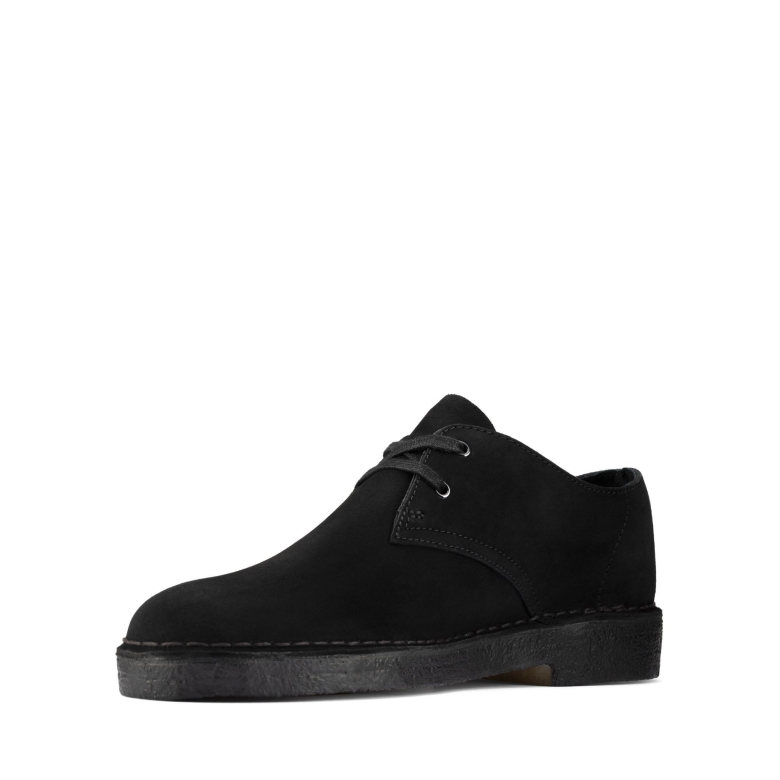 Desert Khan Clarks Aus Schwarzem Wildleder