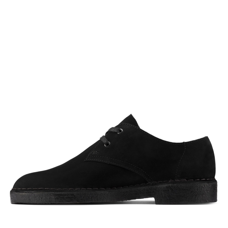 Desert Khan Clarks Aus Schwarzem Wildleder