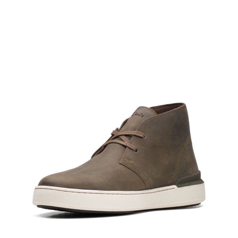 Court Lite D Bt Clarks Olive Leder