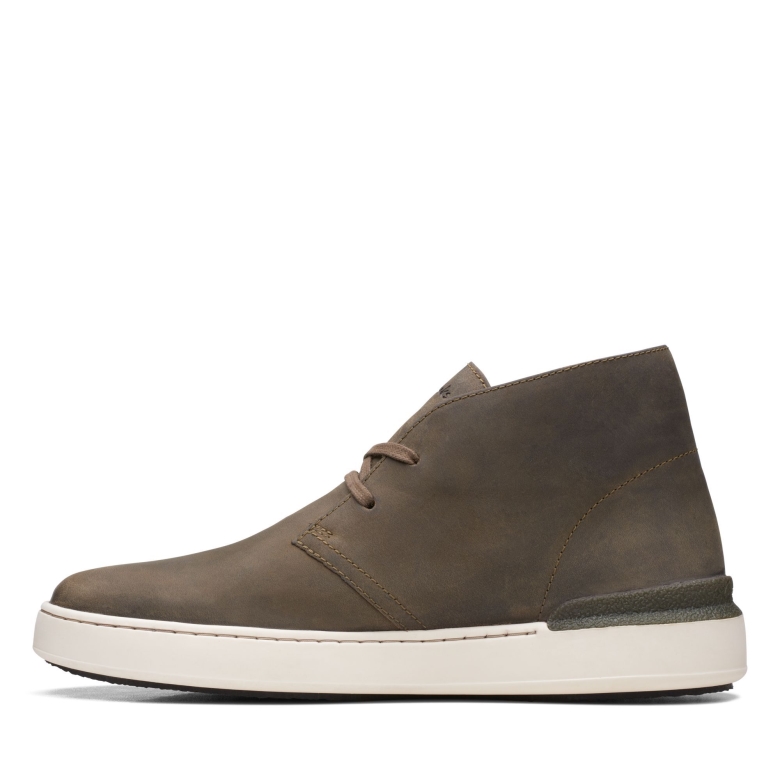 Court Lite D Bt Clarks Olive Leder