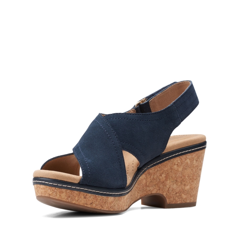 Giselle Cove Navy Wildleder Clarks