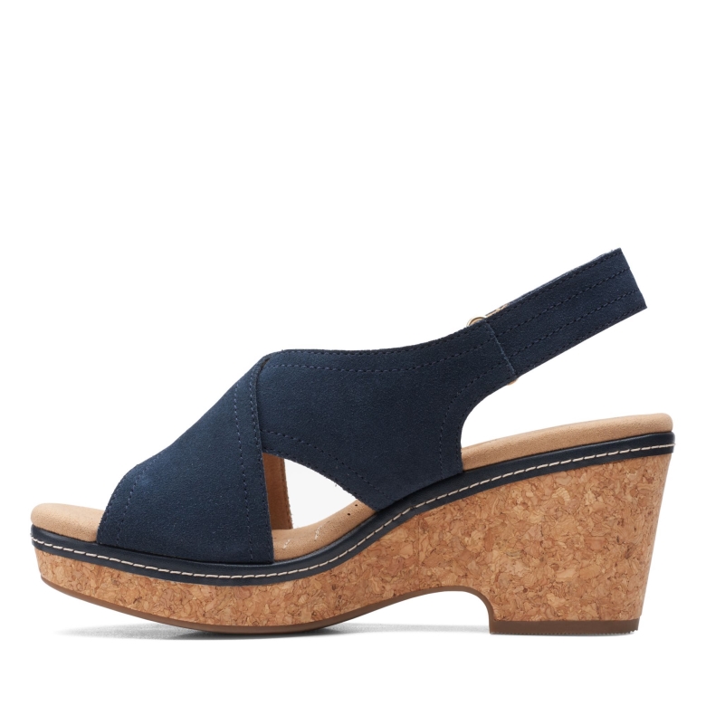 Giselle Cove Navy Wildleder Clarks