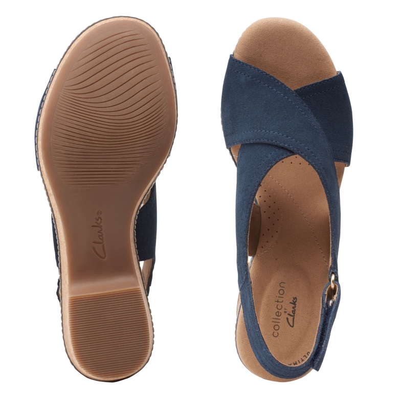 Giselle Cove Navy Wildleder Clarks