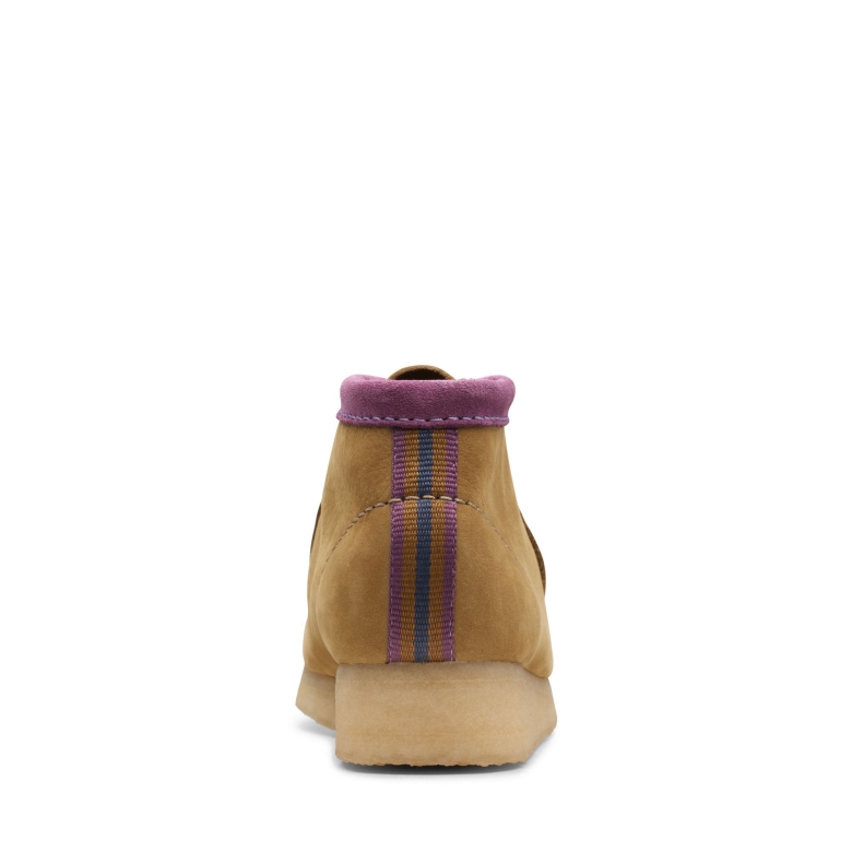 Beige Wallabee Stiefel Clarks