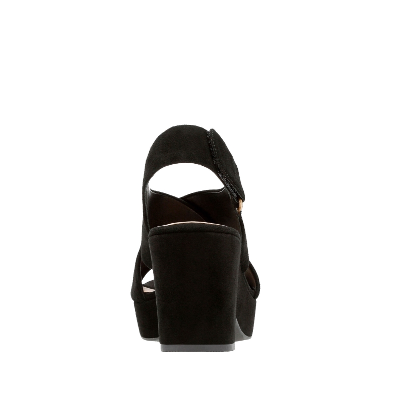 Clarks Maritsa Lara Schwarzes Wildleder