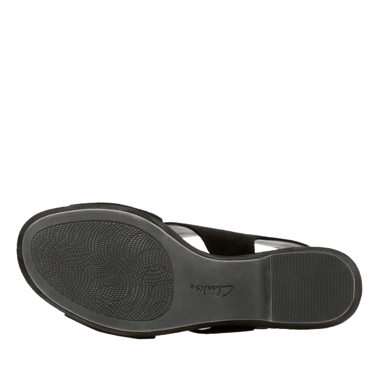 Clarks Maritsa Lara Schwarzes Wildleder