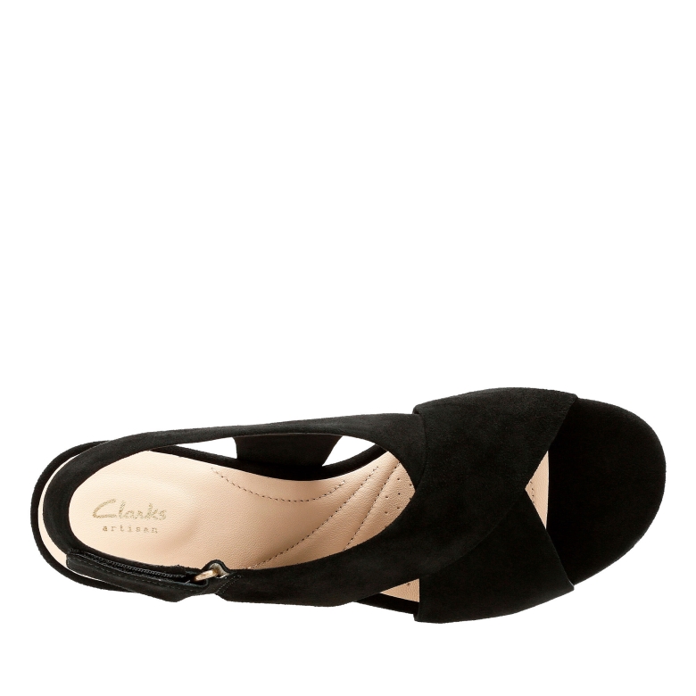 Clarks Maritsa Lara Schwarzes Wildleder