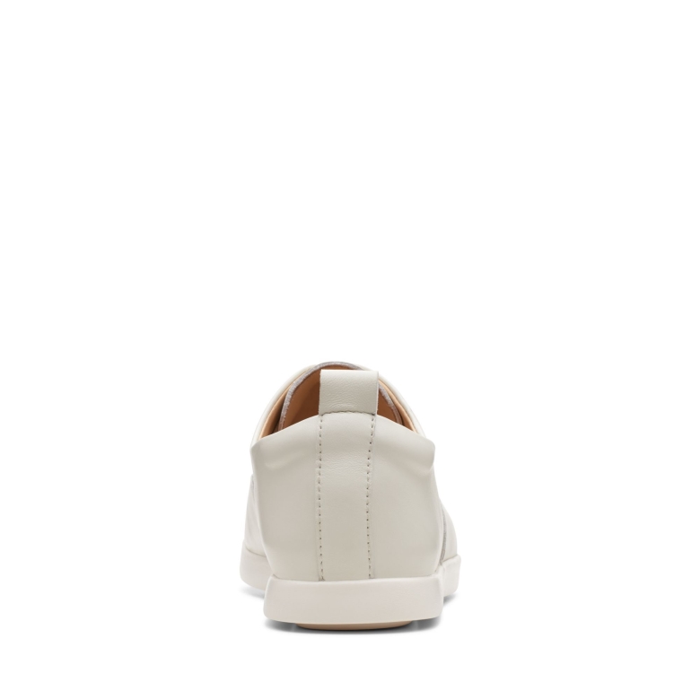 Ace Lite Krawatte Weißes Leder Clarks