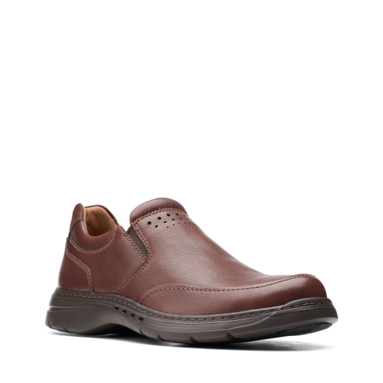 Mahoga Ny Leder Clarks Un Brawley Step