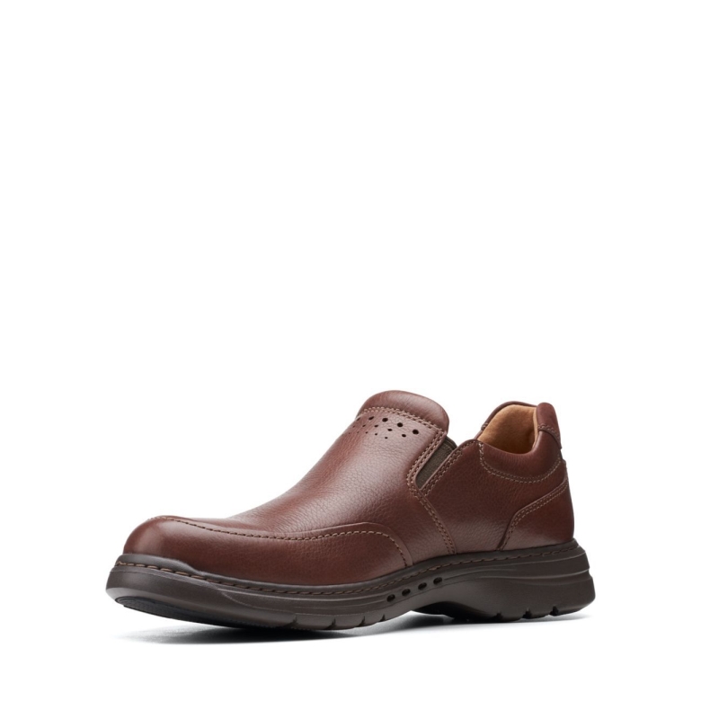 Mahoga Ny Leder Clarks Un Brawley Step