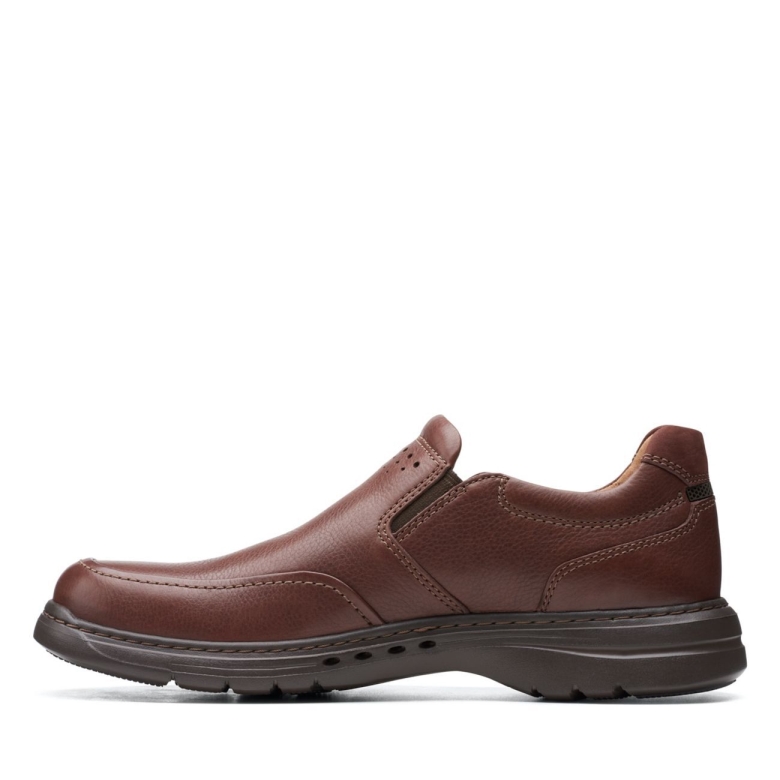 Mahoga Ny Leder Clarks Un Brawley Step