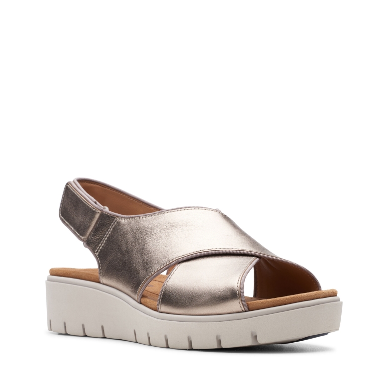 Un Karely Sun Clarks Goldmetallic
