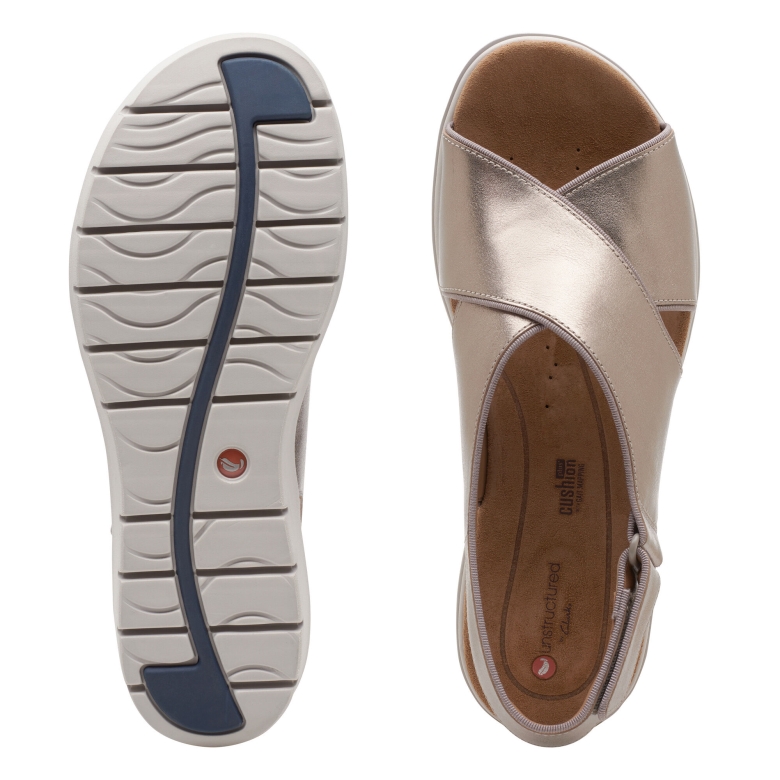 Un Karely Sun Clarks Goldmetallic