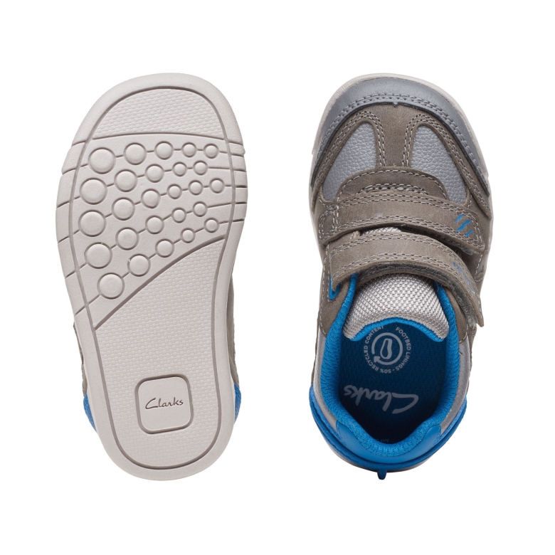 Clarks Grau/blau Rex Play T