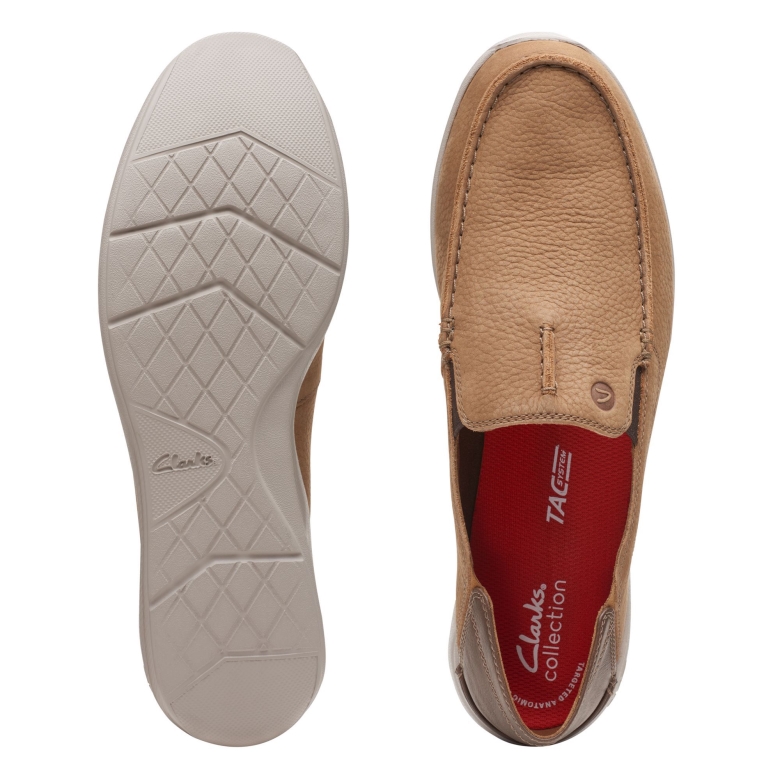 Dark Sand Nubuk Clarks Gorwstep