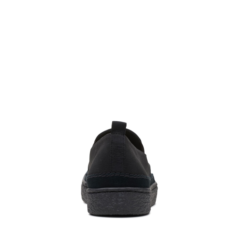 Barleigh-slip Aus Schwarzem Nubukleder