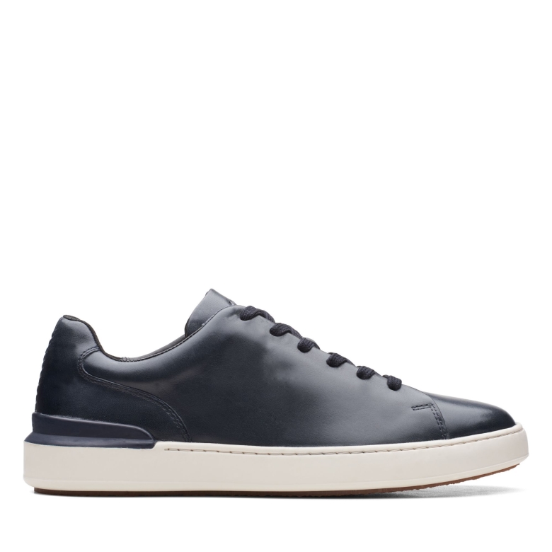 Court Lite Lace Clarks Marineblaues Leder