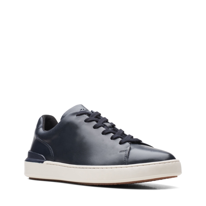 Court Lite Lace Clarks Marineblaues Leder