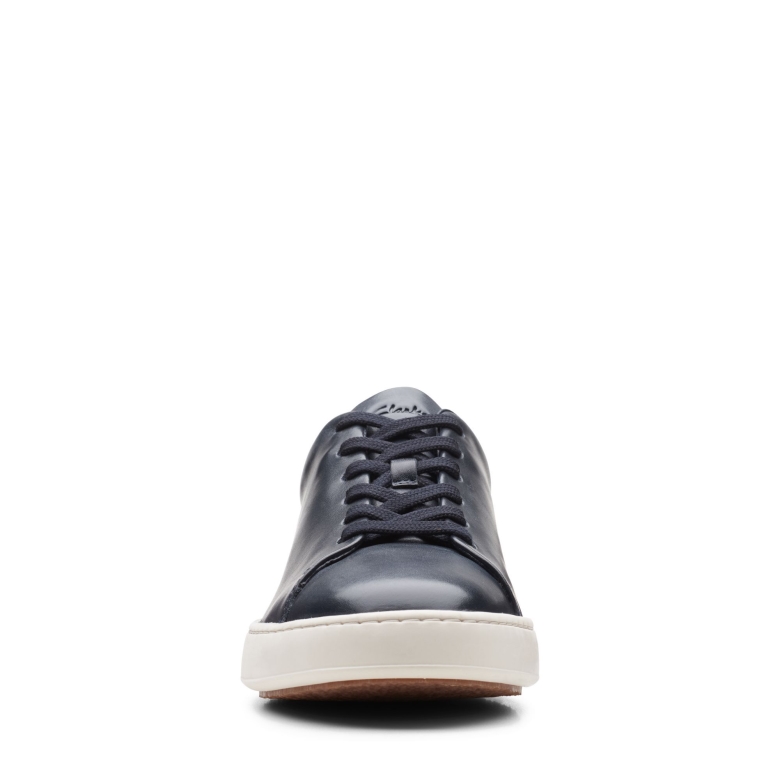 Court Lite Lace Clarks Marineblaues Leder