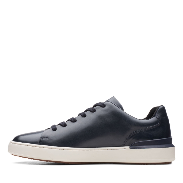 Court Lite Lace Clarks Marineblaues Leder