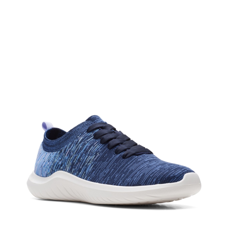 Dark Navy Combi Nova Glint Clarks