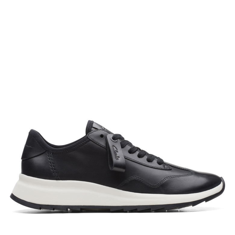 Dash Lite Lo Clarks Schwarzes Leder