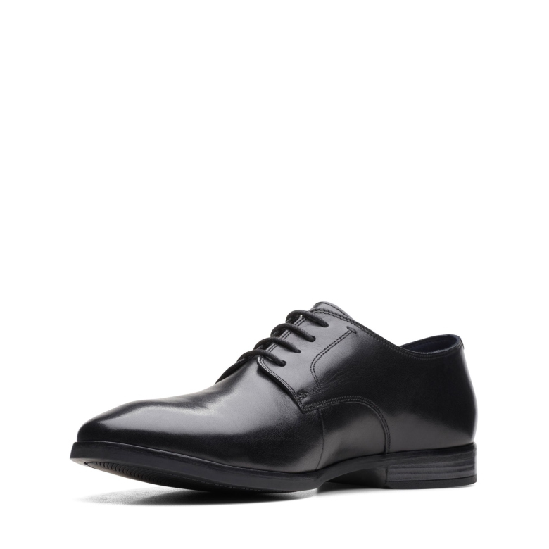 Bradish Lace Clarks Schwarzes Leder