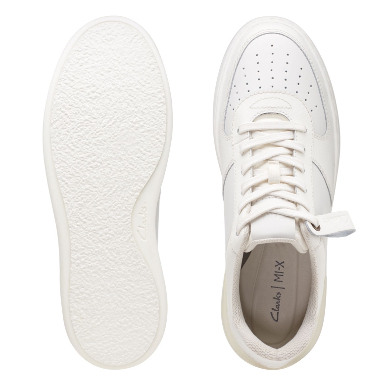 Clarks Weiße Court Lite Krawatte