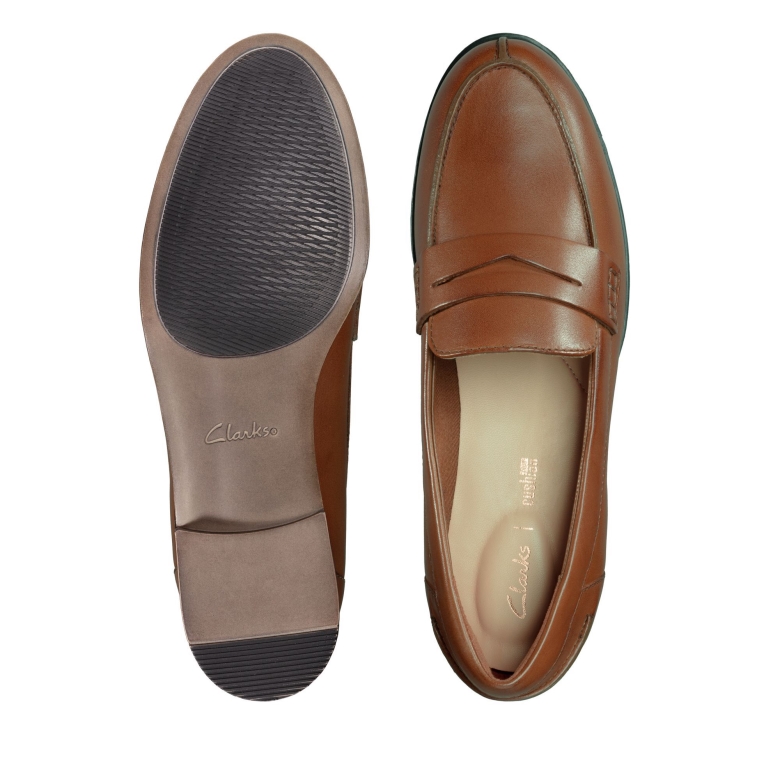 Hamble Loafer Clarks Hellbraunes Leder