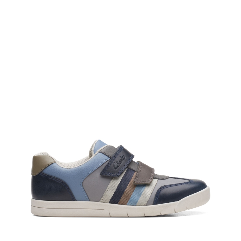 The Stripe K Navy Kombi Clarks