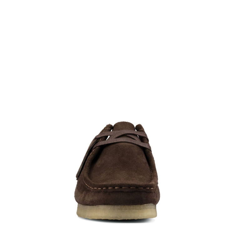 Clarks Wallabee Aus Dunkelbraunem Wildleder