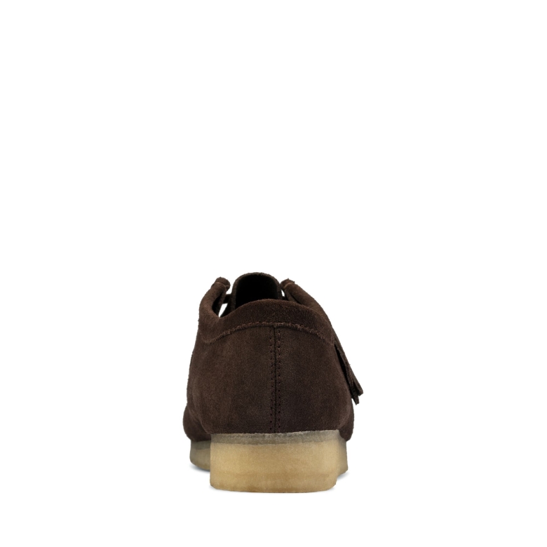 Clarks Wallabee Aus Dunkelbraunem Wildleder