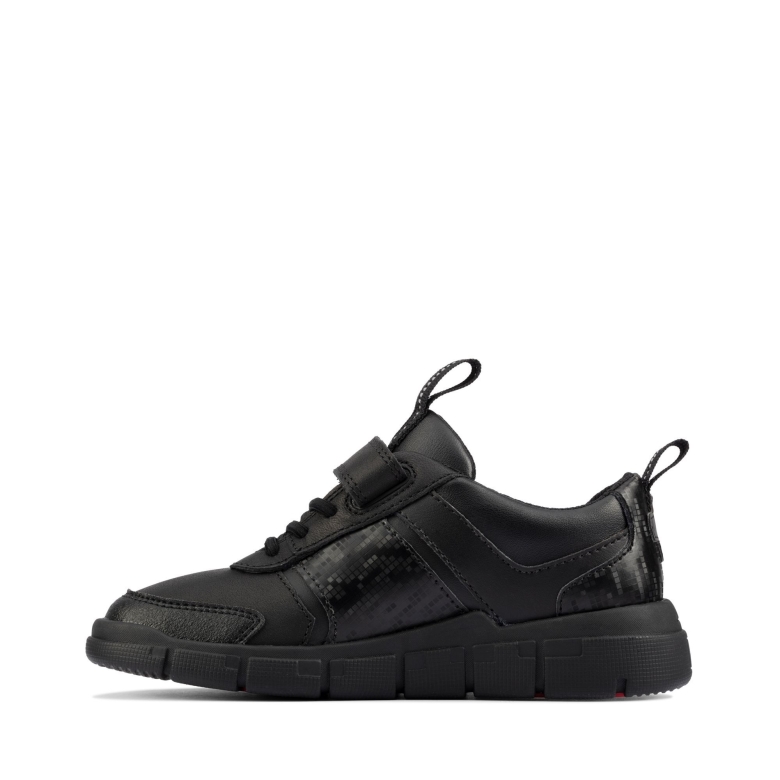 Kodieren Sie Helles K Clarks Schwarzes Leder