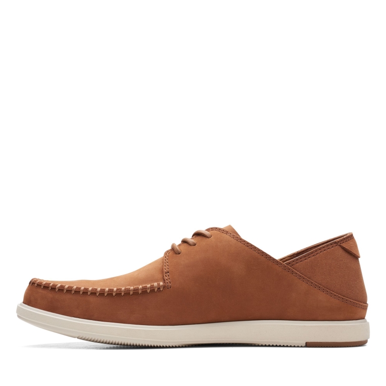 Dunkelbraune Clarks-bratton-krawatte Aus Nubukleder