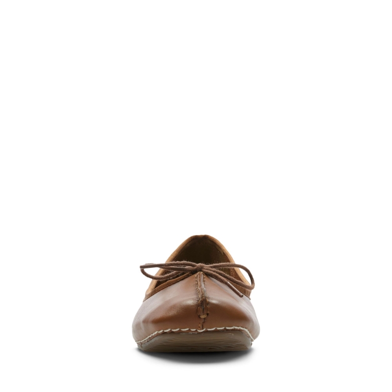 Clarks Freckle Ice Dunkelbraunes Leder