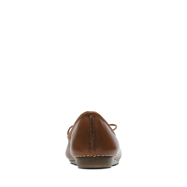 Clarks Freckle Ice Dunkelbraunes Leder