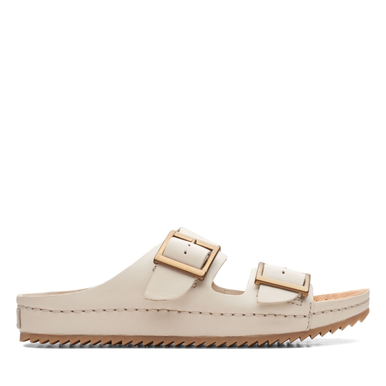Elfenbein Leder Clarks Brookleigh Sun