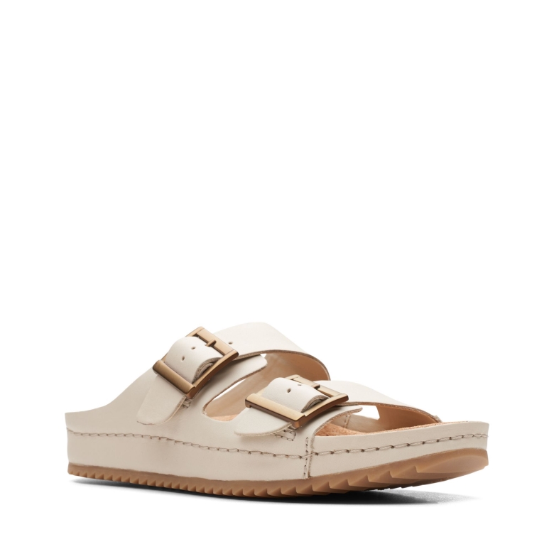 Elfenbein Leder Clarks Brookleigh Sun
