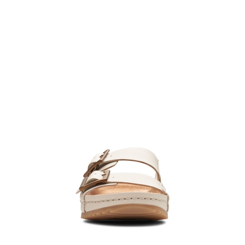 Elfenbein Leder Clarks Brookleigh Sun