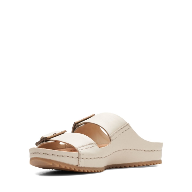 Elfenbein Leder Clarks Brookleigh Sun