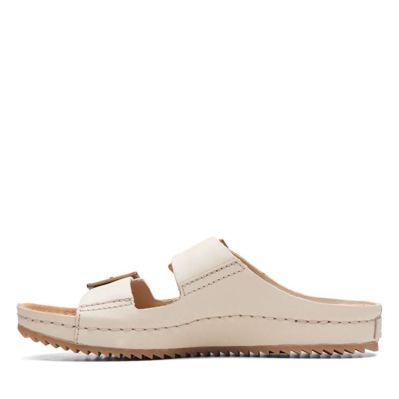 Elfenbein Leder Clarks Brookleigh Sun