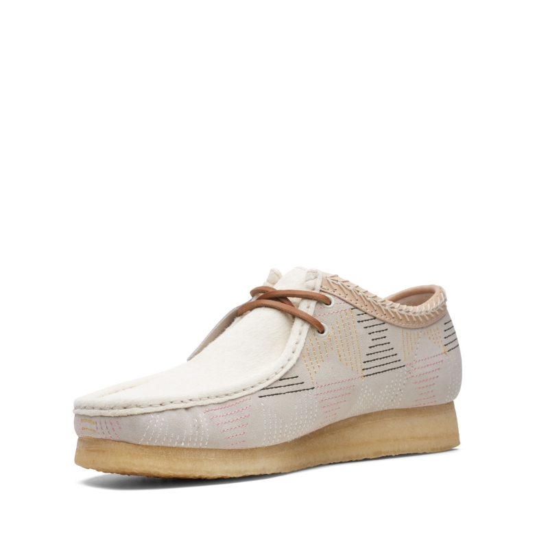 Wallabee Clarks Weiß
